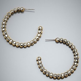 Серьги CHLOE & THEODORA Crystal Hoop Earrings