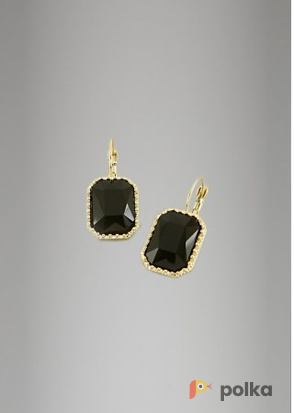 Возьмите Серьги KENNETH JAY LANE Gold Framed Onyx Earrings напрокат (Фото 2) в Москве