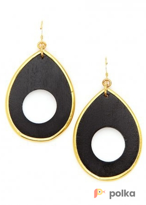 Возьмите Серьги KENNETH JAY LANE Wood Drop Earrings напрокат (Фото 2) в Москве