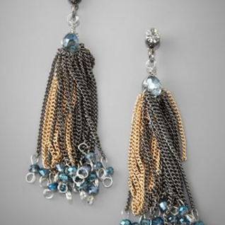 Серьги LESLIE DANZIS Mesh Chain Earrings