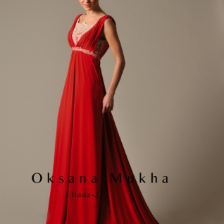 Красное платье от дизайнера Oksana Mykha 