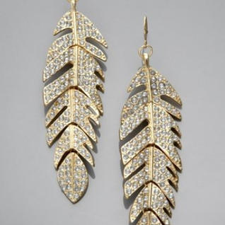 Серьги LOLA Gold/Silver  plume Earrings