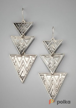 Возьмите Серьги LOLA Triple Triangle Earrings напрокат (Фото 1) в Москве