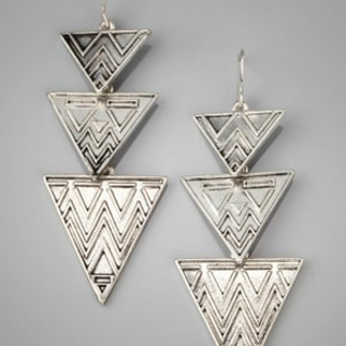 Серьги LOLA Triple Triangle Earrings