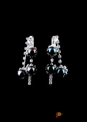 Возьмите Серьги Lulu frost vintage Pearl Crystal Earrings VTG напрокат (Фото 2) в Москве