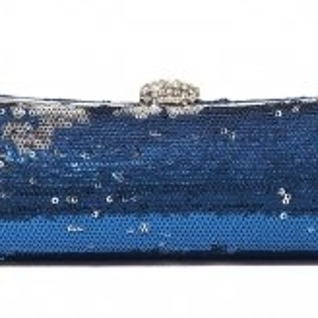 Клатч ABS by Allen Schwartz Sequin clasp clutch blue/black	