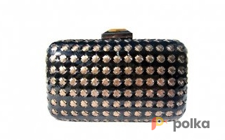 Возьмите Клатч BEBE Kardashian Basket clutch bronze/silver	 напрокат (Фото 2) в Москве