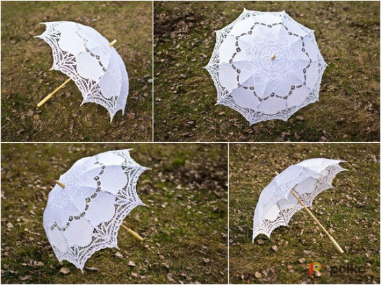 Возьмите Кружевной зонт белый напрокат (Фото 4) в Москве