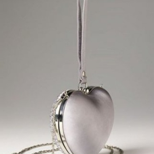 Клатч Dollhouse Silver Heart Clutch