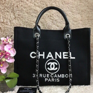 Сумка текстильная холщевая Chanel Шанель