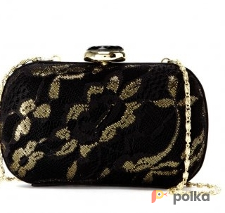 Возьмите Клатч Jessica McClintock Gold black lace clutch напрокат (Фото 2) в Москве