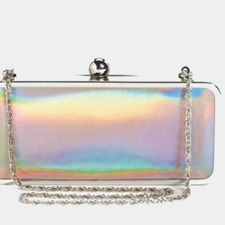 Клатч Jessica McClintock Metal Hologram Clutch