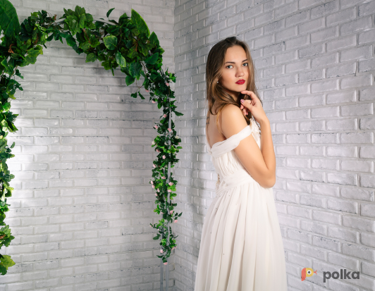 Возьмите Платье айвори с шлейфом напрокат (Фото 1) в Москве