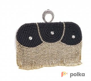 Возьмите Клатч Scarleton Beige/Black/Pearl   Gatsby Clutch напрокат (Фото 2) в Москве