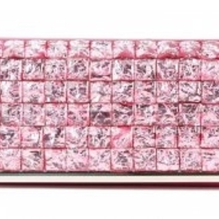 Клатч Scarleton Square Crystal Pink clutch