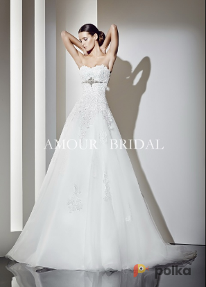 Возьмите Свадебное платье с кружевом Amour bridal напрокат (Фото 1) в Москве