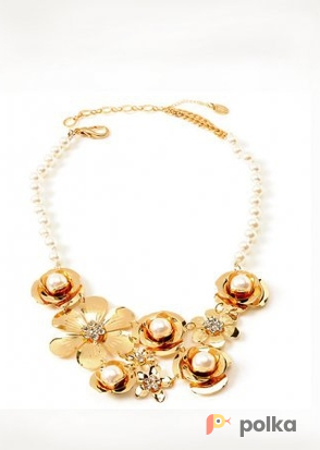 Возьмите Колье Amrita Singh Jewelry Gold Flower Pearl Necklace напрокат (Фото 2) в Москве