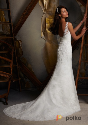 Возьмите Свадебное платье кружевное Элизабет напрокат (Фото 2) в Москве