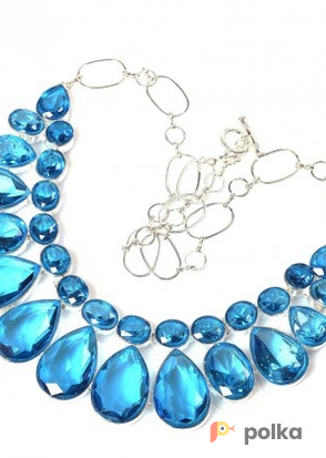 Возьмите Колье LOLA Silver Crystal Aqua Blue Necklace напрокат (Фото 2) в Москве