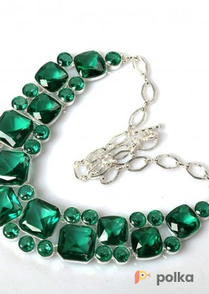 Возьмите Колье LOLA Silver Crystal Emerald Green Necklace напрокат (Фото 2) в Москве