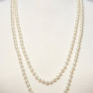 Колье Sarah Coventry Faux Pearl Necklace Long VTG