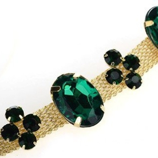 Украшение на голову Cara couture Emerald Green line