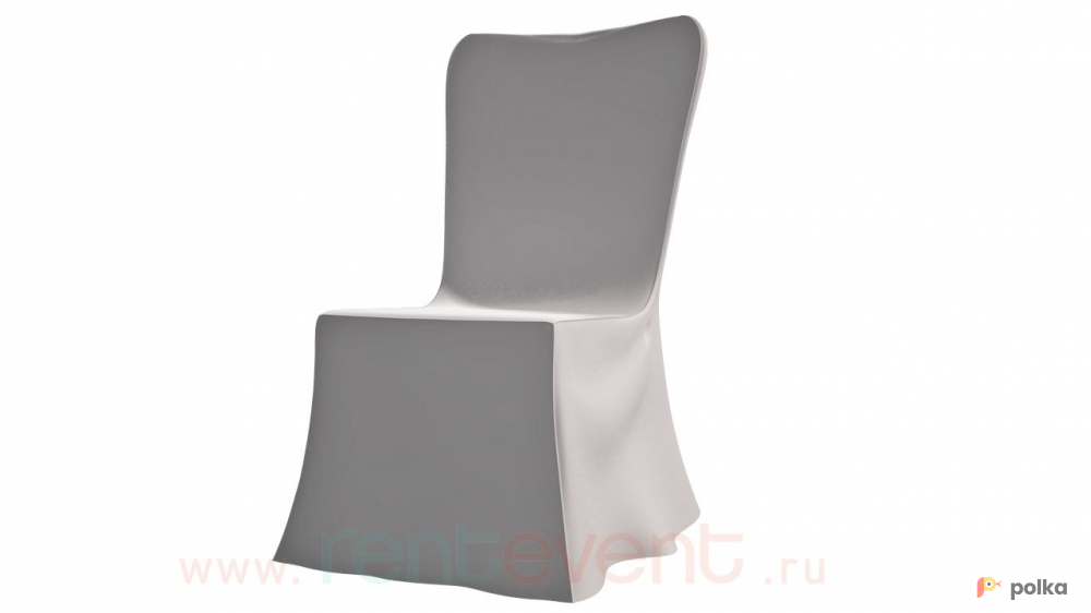 Возьмите Чехол на пуговице для стула  х/б, белый напрокат (Фото 2) в Санкт-Петербурге