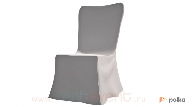 Возьмите Чехол на пуговице для стула  х/б, белый напрокат (Фото 1) в Санкт-Петербурге