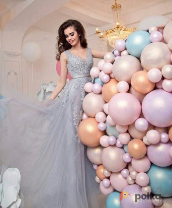 Возьмите Серое бальное платье напрокат (Фото 1) в Москве