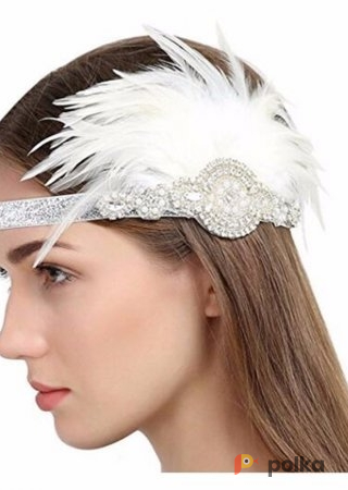Возьмите Повязка на голову Cara couture Headband Flech Gatsby White напрокат (Фото 2) в Москве