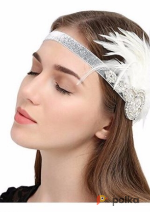Возьмите Повязка на голову Cara couture Headband Flech Gatsby White напрокат (Фото 2) в Москве