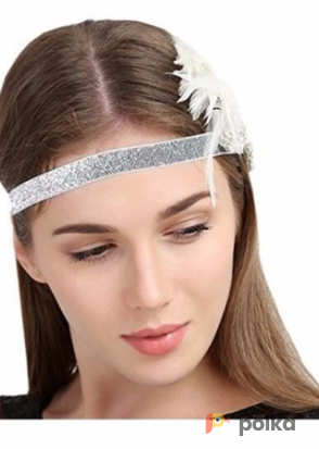 Возьмите Повязка на голову Cara couture Headband Flech Gatsby White напрокат (Фото 3) в Москве