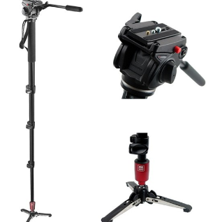 Manfrotto 561BHDV-1 Video Monopod