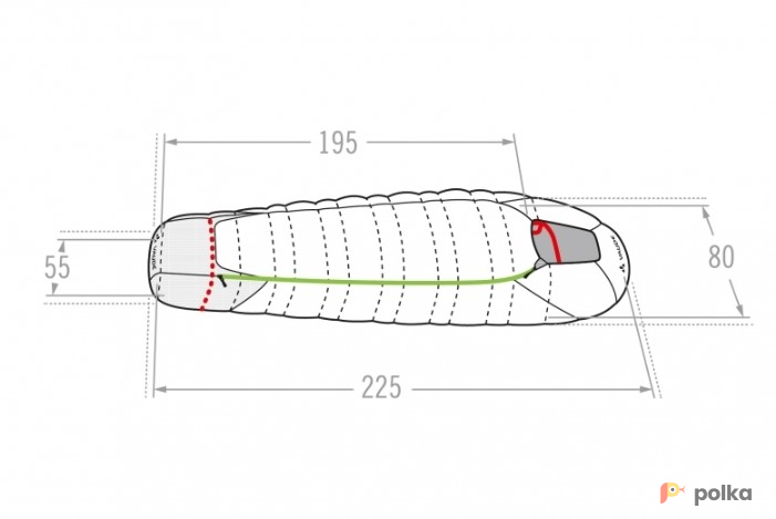 Возьмите Спальник на экстремальные температуры.  Vaude Serniga 1200 напрокат (Фото 2) в Москве