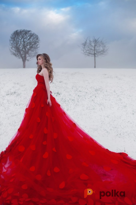 Возьмите Роскошное красное платье напрокат (Фото 1) в Санкт-Петербурге