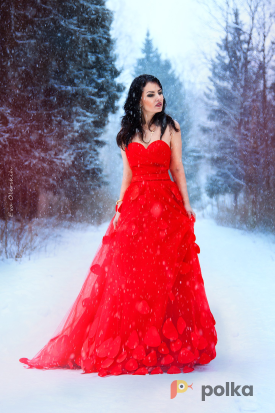 Возьмите Роскошное красное платье напрокат (Фото 3) в Санкт-Петербурге