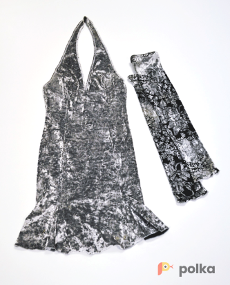 Возьмите Серебряное бархатное платье напрокат (Фото 1) в Санкт-Петербурге