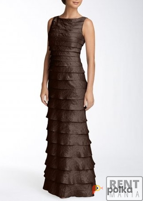 Возьмите Платье Adrianna Papell  Full Length Dress Chocolat 44 и 46 размеры напрокат (Фото 1) в Москве