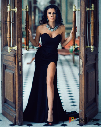 Возьмите  Вечернее платье  "Черная ночь" напрокат (Фото 2) в Санкт-Петербурге
