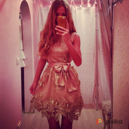 Возьмите Платье золотистого цвета напрокат (Фото 3) в Санкт-Петербурге
