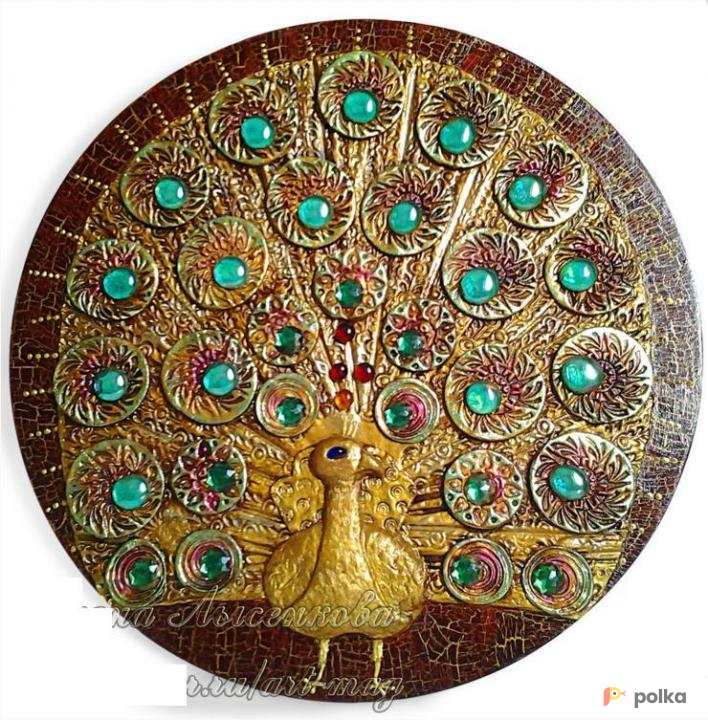 Возьмите Картина панно жар птица с камнями золотая напрокат (Фото 2) в Москве