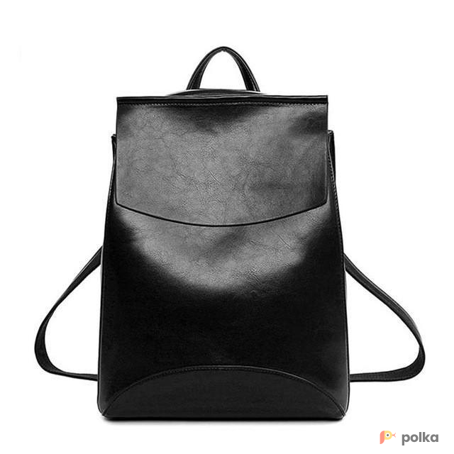 Возьмите Черный кожаный рюкзак женский напрокат (Фото 2) в Москве