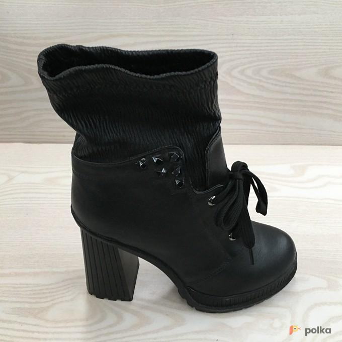 Возьмите Женские ботинки ботильоны черные на шнуровке напрокат (Фото 2) в Москве