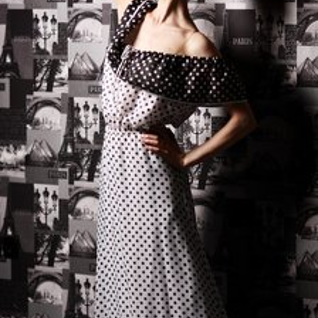 Костюм для фотосессии: Платье в стиле 80-х "Горошек". Размеры 42- 44