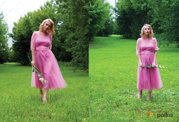 Возьмите Костюм для фотосессии: Платье РОЗОВЫЙ ВЕЧЕР. Размер 44 напрокат (Фото 3) в Москве