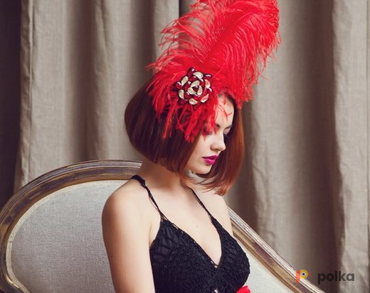 Возьмите Аксессуар для фотосессии: Дизайнерское украшение для головы страусиное Перо.  напрокат (Фото 2) в Москве