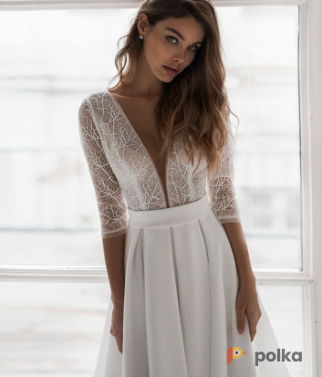 Возьмите Свадебное белое платье-миди напрокат (Фото 3) в Москве