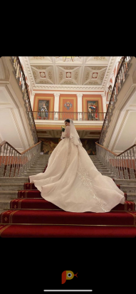 Возьмите Свадебное платье с рукавами напрокат (Фото 1) в Москве