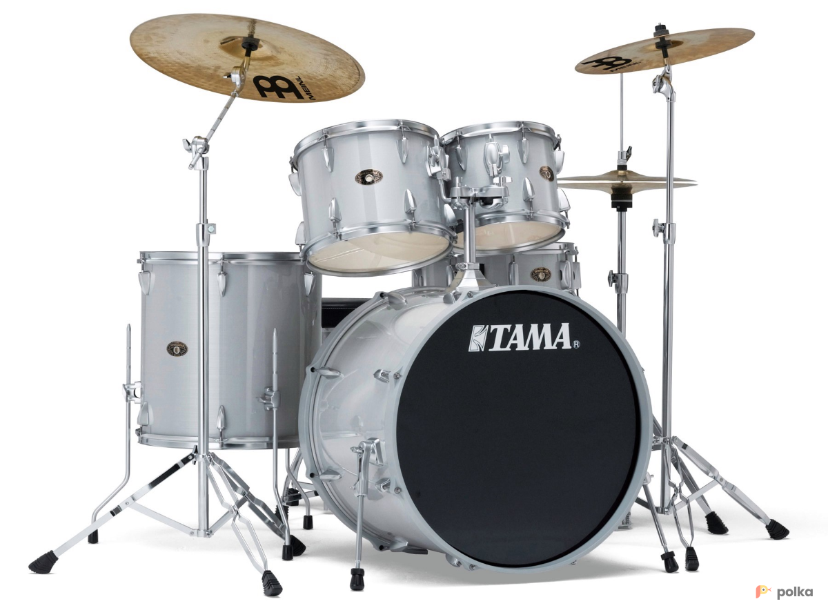 Возьмите Ударная установка TAMA IMPERIALSTAR Silver Hairline-White Sparkle (IM52KH6-HWS) напрокат (Фото 2) в Москве