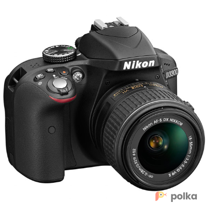 Возьмите Зеркальная камера Nikon D3300 Kit 18-55mm VR II черный напрокат (Фото 1) в Москве